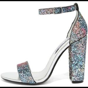 Steve Madden Carson Multi Glitter Block Heel